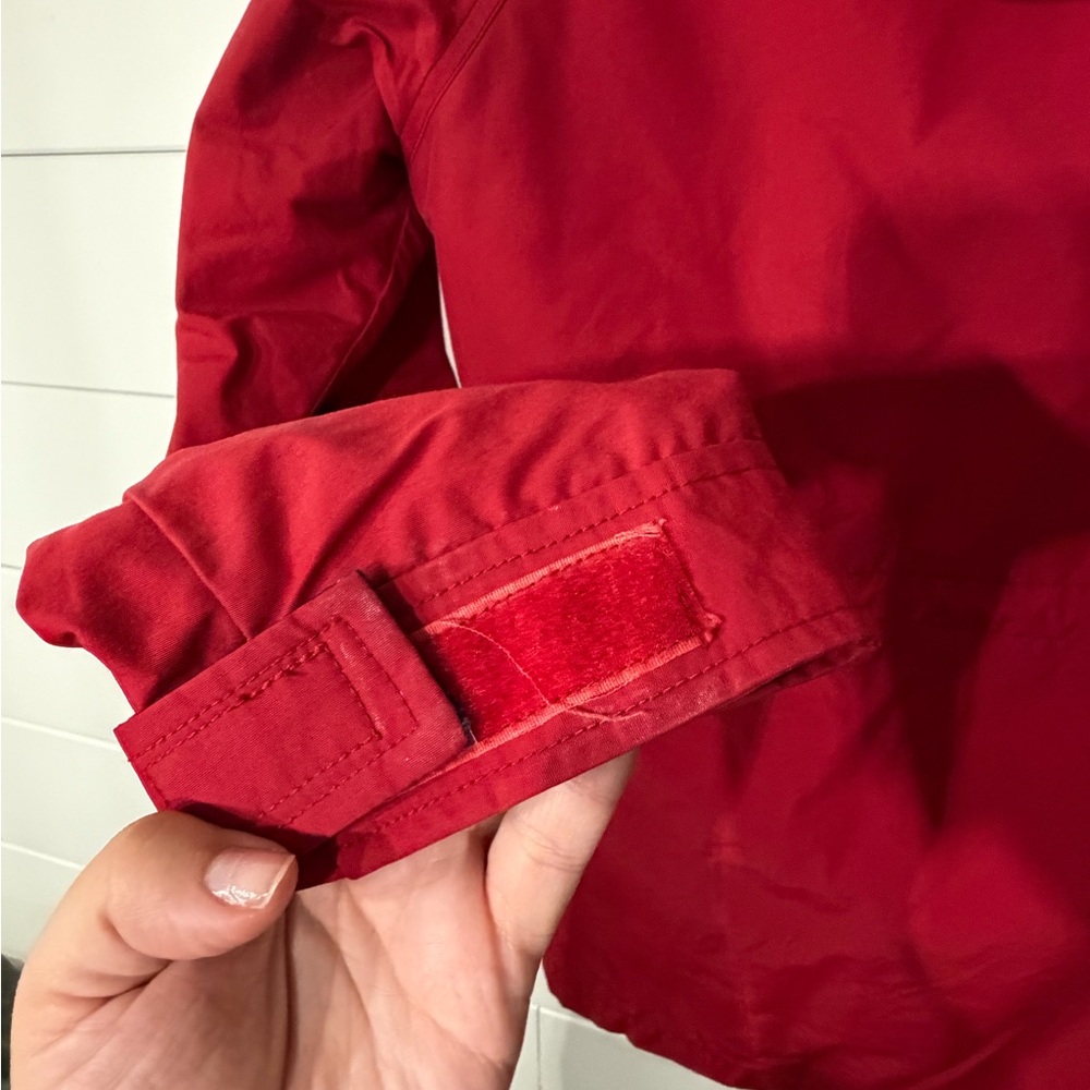 Penfield Red Rain Jacket with Hood - Picture 5 of 5